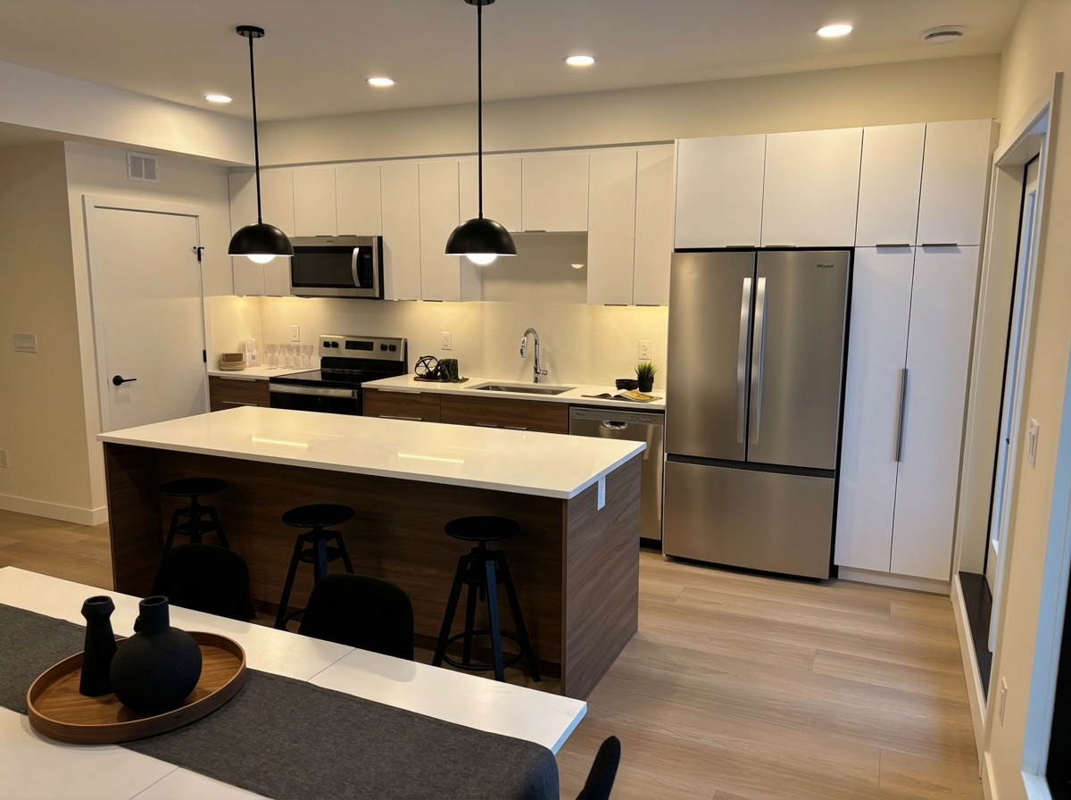 Unit 04 — 3 bedroom townhome kitchen, east side